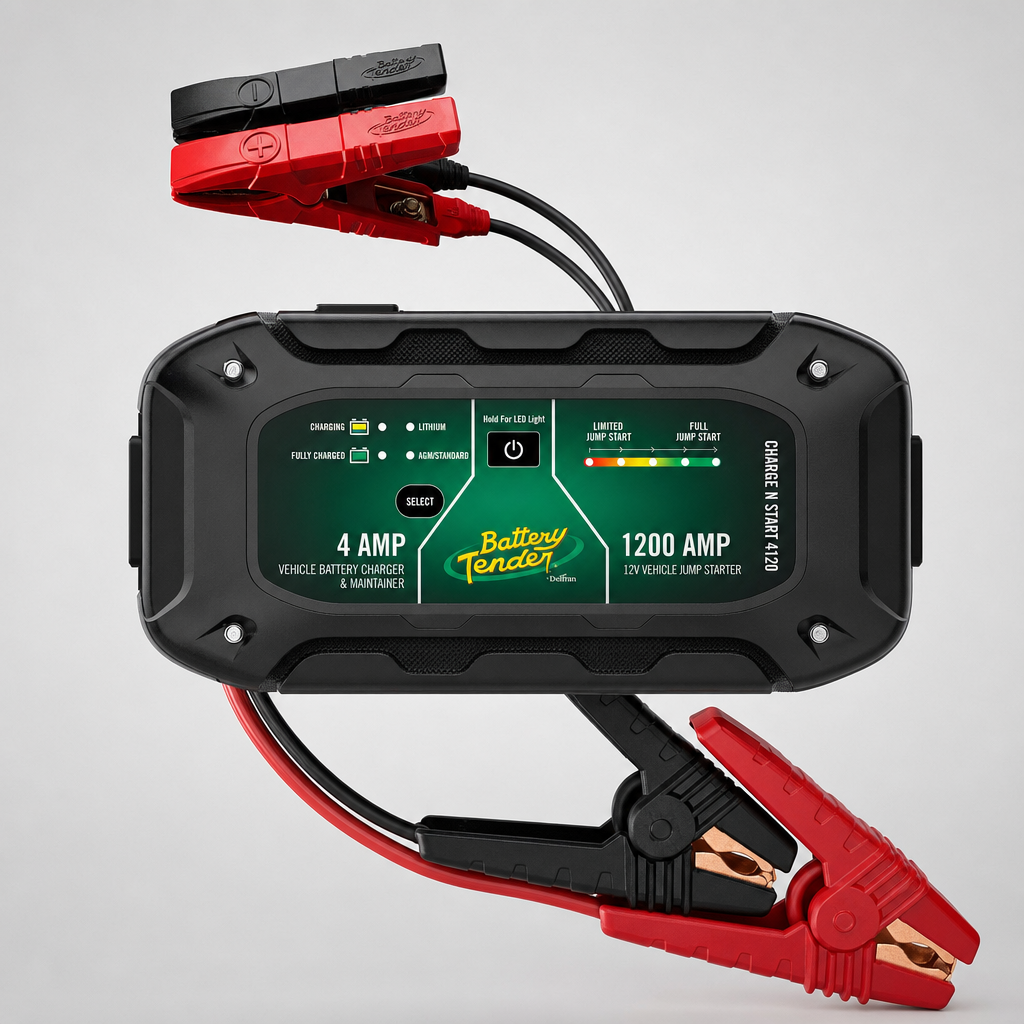 Battery Tender Charge N Start 4120 4 Amp Battery Charger & 1200 Amp Jump Starter